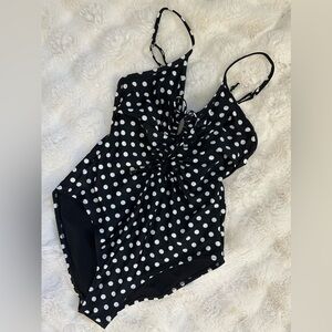 Old Navy Retro Polka Dot One Piece Swimsuit
